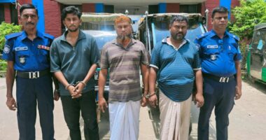 তথ্যপ্রযুক্তির সহায়তায় চুরি হওয়া অটোরিকশা উদ্ধার, গ্রেপ্তার ৩