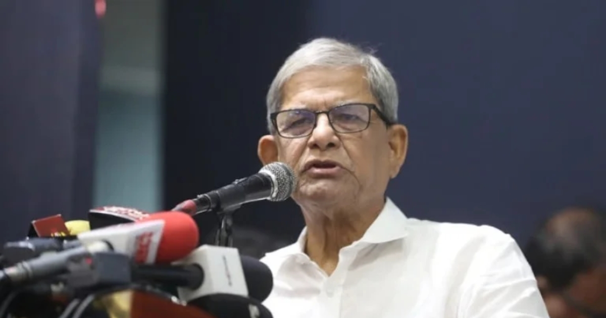 তরুণদের স্বপ্নের বাংলাদেশ গঠনে সরকার পাশে থাকবে: মির্জা ফখরুল