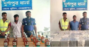 সীমান্তে পুলিশের জালে ভারতীয় মদ ও ৯৮ হাজার পিস ব্লেড