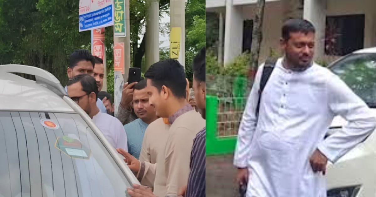 বৃষ্টি উপেক্ষা করে মৌলভীবাজার থেকে সিলেটের পথে এনসিপির নেতারা
