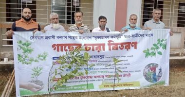 প্রবাসী কল্যাণ সংস্থার উদ্যোগে ৩ শতাধিক শিক্ষার্থীর মাঝে গাছের চারা বিতরণ
