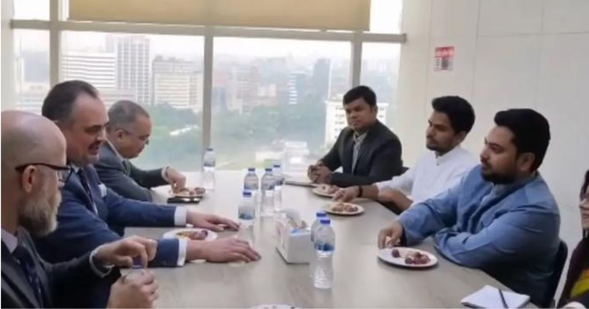 ঢাকায় নিযুক্ত মার্কিন রাষ্ট্রদূত ব্রেন্ট ক্রিস্টেনসেনের সঙ্গে এনসিপির বৈঠক