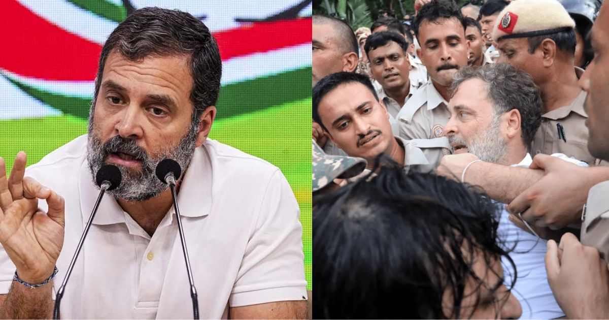‘আটকের সময় পুলিশ কানে কানে বলেছে ‘মোদি সরকারের পতন ঘটাও’: রাহুল গান্ধী