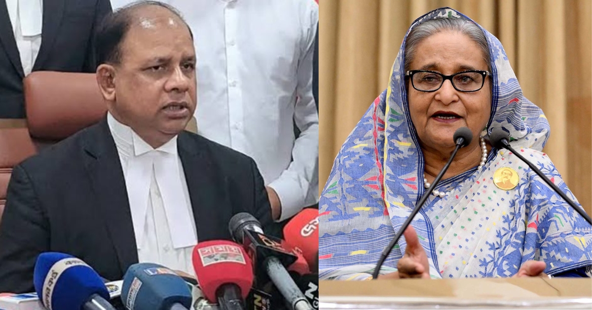 বিদ্বেষমূলক কথা ছাড়া শেখ হাসিনার বক্তব্য প্রচারে আইনি বাধা নেই: চিফ প্রসিকিউটর