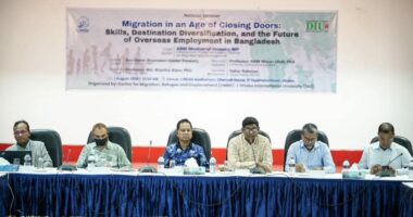 প্রবাসী কর্মীদের পুনর্বাসনে যৌথ উদ্যোগের আহ্বান ব্যারিস্টার শামীম হায়দার পাটোয়ারীর