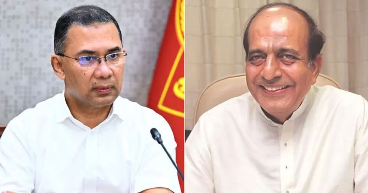 প্রধানমন্ত্রী তারেক রহমানের সঙ্গে ঢাকায় নিযুক্ত ভারতীয় হাইকমিশনার দীনেশ ত্রিবেদীর বৈঠক চলছে