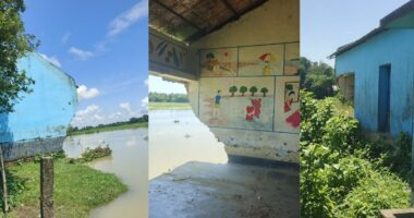 মগড়া নদীর ভাঙন, ভাঙছে বিদ্যালয় দেখার কেউ নেই