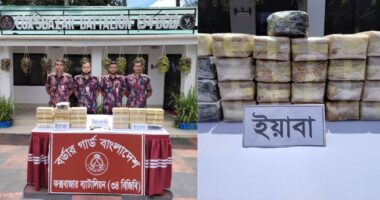 ঘুমধুম সীমান্তে আড়াই লাখ ইয়াবা ও বিদেশি অস্ত্র-গুলি উদ্ধার