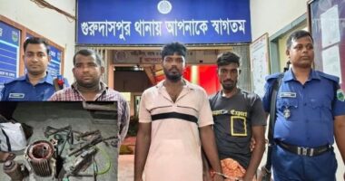 গুরুদাসপুরে পিকআপে মিলল সেচ মোটর, চুরির সরঞ্জামসহ আটক ৩