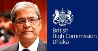 নতুন রাষ্ট্রপতি নির্বাচিত হওয়ায় মির্জা ফখরুল ইসলাম আলমগীরকে ব্রিটিশ হাইকমিশনের অভিনন্দন