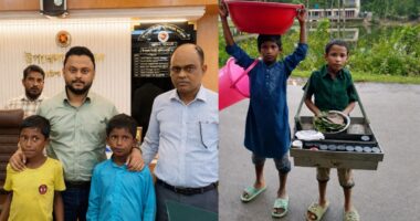 ঝালমুড়ি বেচা সেই দুই শিশুর দায়িত্ব নিলেন ইউএনও