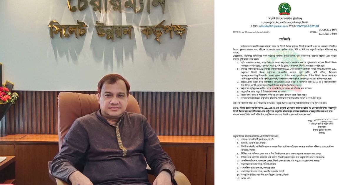 মহানগর ও আশপাশের এলাকায় ভূমি ব্যবহার, ভবন নির্মাণ ও জলাধার খননেও লাগবে অনুমোদন