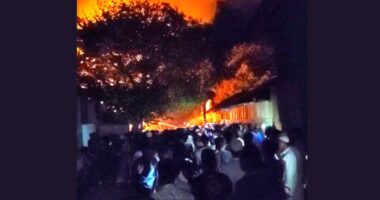 দৌলতখানে তেলের গোডাউনে ভয়াবহ অগ্নিকাণ্ড, কোটি টাকার ক্ষয়ক্ষতি