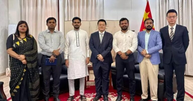 চীনের রাষ্ট্রদূতের সঙ্গে এনসিপির প্রতিনিধি দলের সাক্ষাৎ