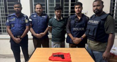 দৌলতখানে সরকারি পিস্তলসহ যুবক আটক