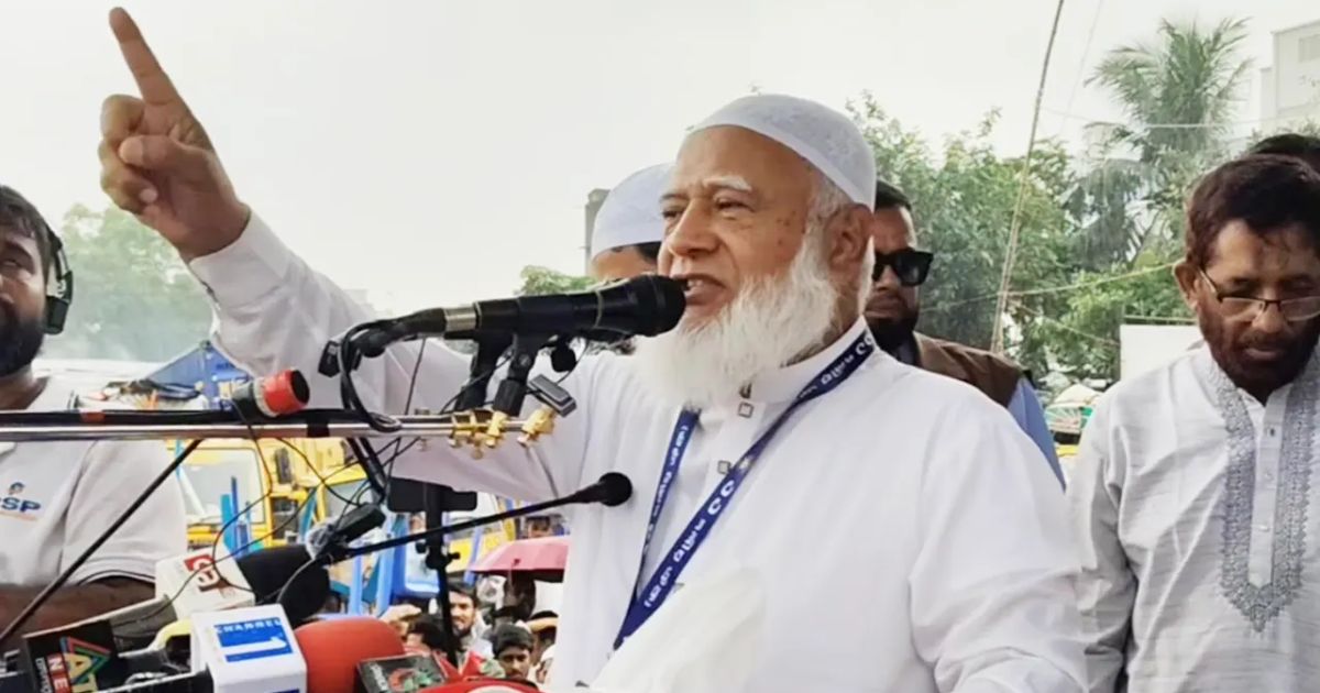 ‘এ সরকার জনগণের সঙ্গে ভাঁওতাবাজি ও প্রতারণা করছে,মানুষের অধিকার ফিরিয়ে দেওয়ার জন্য আমরা মাঠে নেমেছি’: জামায়াত আমির