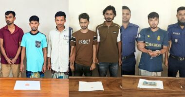 দৌলতখানে ইয়াবাসহ ৬জন গ্রেফতার, নগদ টাকা উদ্ধার