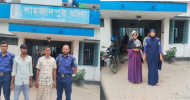 শাহজাদপুরে ইয়াবা ও হেরোইনসহ নারীসহ গ্রেপ্তার ২