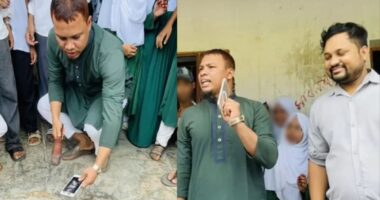 নিষেধাজ্ঞা অমান্য করায় শিক্ষার্থীর মোবাইল হাতুড়ি দিয়ে ভাঙলেন শিক্ষক