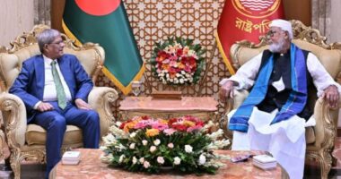 রাষ্ট্রপতি মির্জা ফখরুল ইসলাম আলমগীরের সঙ্গে বঙ্গবীর কাদের সিদ্দিকীর সৌজন্য সাক্ষাৎ