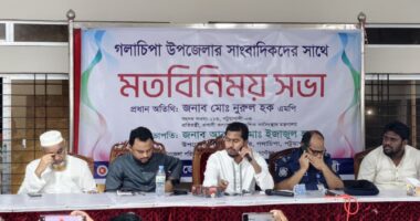 গলাচিপায় চেয়ারম্যান-ইউপি সদস্য ও সাংবাদিকদের সঙ্গে প্রতিমন্ত্রী নুরের মতবিনিময়