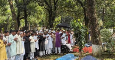 মা-বাবার কবর জিয়ারত করলেন মির্জা আব্বাস