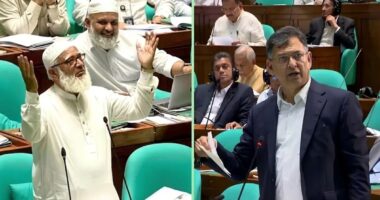 স্বরাষ্ট্রমন্ত্রীর জন্য সংসদে দুই হাত তুলে দোয়া করলেন জামায়াত আমির