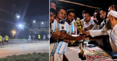 পূবাইলে আর্জেন্টিনা-ব্রাজিল সমর্থকদের ম্যাচে জয় আর্জেন্টিনার