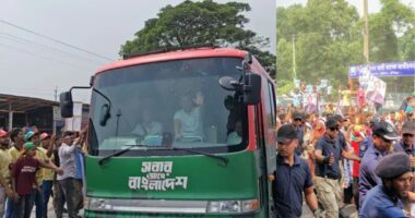 হাজারো নেতাকর্মীর শুভেচ্ছায় কুমিল্লা অতিক্রম করে ফেনীর পথে প্রধানমন্ত্রীর গাড়িবহর