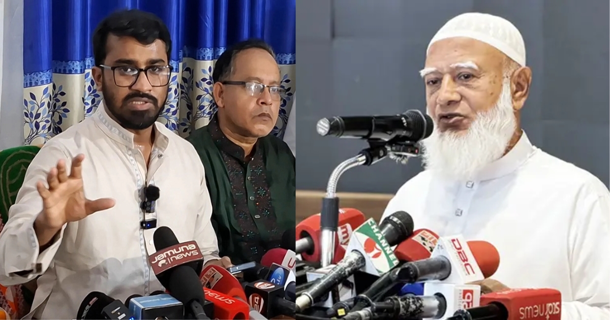 ‘আক্তারুজ্জামানকে বীর আখ্যায়িত করে গণহত্যার পক্ষে অবস্থান নিয়েছেন জামায়াত আমির’: রাশেদ খাঁন