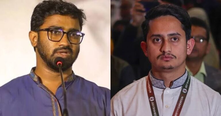 সারজিস আলম শেখ মুজিবুর রহমানকে বাপ ডাকতে ডাকতে মুখে ফেনা তুলে ফেলেছে: রাশেদ খাঁন