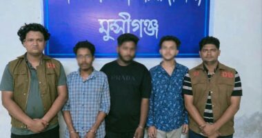 আপত্তিকর ভিডিও ধারণ করে ব্ল্যাকমেইল,গ্রেপ্তার ৩
