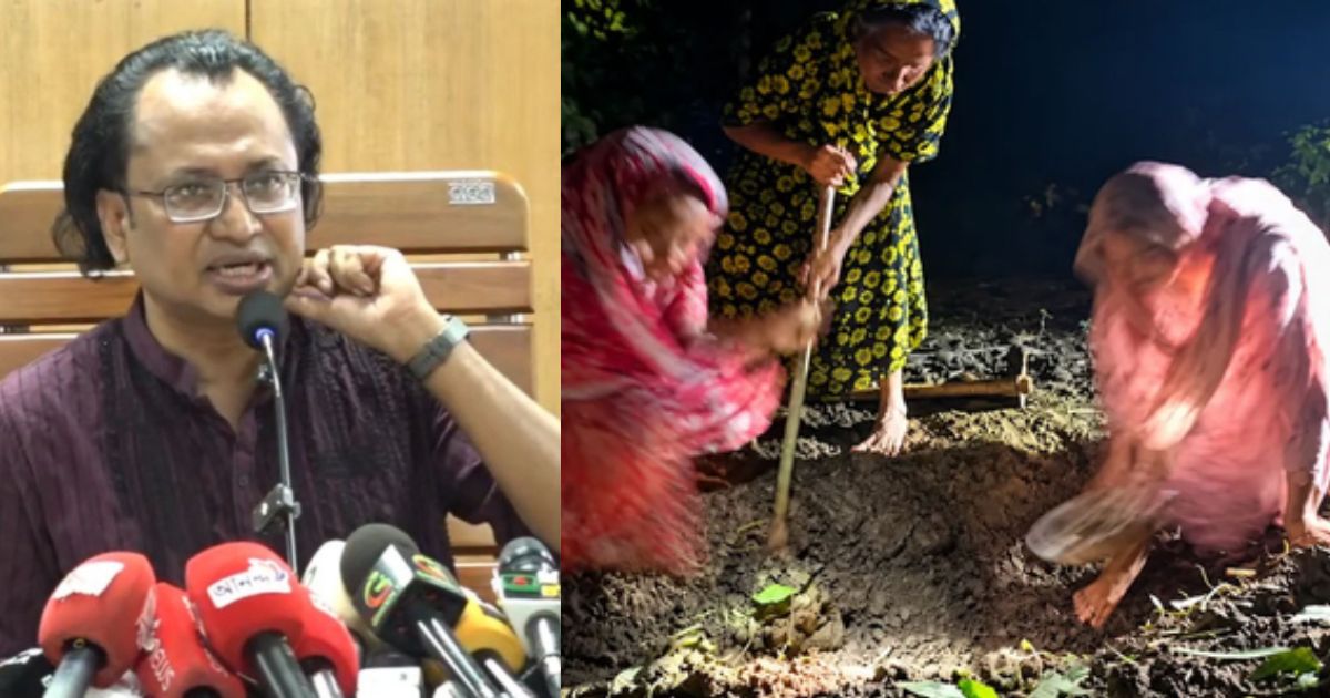মুক্তিযোদ্ধাকে কবর দিতে বাধা, এর পরিণতি ভোগ করতে হবে একটি রাজনৈতিক দলকে: সম্প্রচারবিষয়ক উপদেষ্টা ডা. জাহেদ