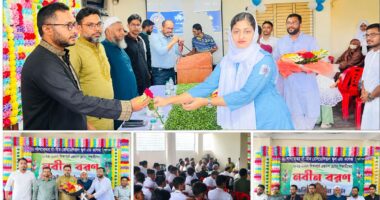 বর্ণিল আয়োজনে লালমোহন হা-মীম রেসিডেন্সিয়াল স্কুল অ্যান্ড কলেজে একাদশ শ্রেণির নবীনবরণ