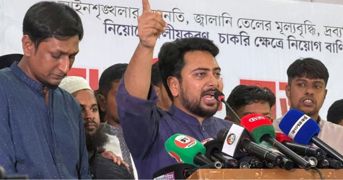 ‘আপনি বলেছিলেন,আপনাদের প্ল্যান ছিল,আজকে কোথায় গেল আপনার সেই প্ল্যান?’: প্রধানমন্ত্রীর উদ্দেশে নাহিদ
