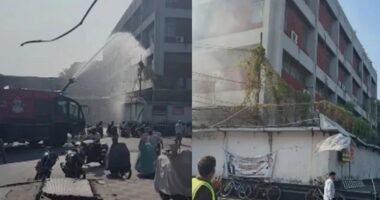 শাহজালাল বিমানবন্দরের স্টোর বিল্ডিংয়ে আগুন