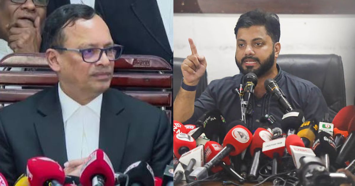 ‘ইশরাক নিয়ম মেনেই পদত্যাগ করেছেন,এটি একটি সাংবিধানিক বিষয়,এখানে আইনের কোনও ব্যত্যয় ঘটেনি’: অ্যাটর্নি জেনারেল