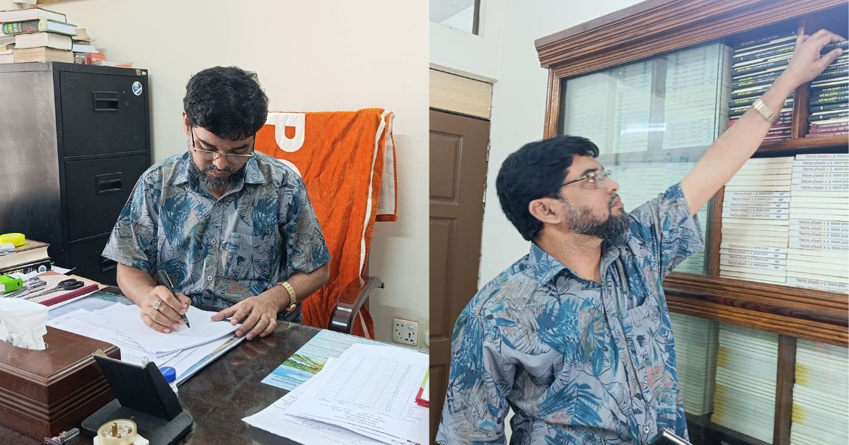 লুকিয়ে বই পড়া থেকে ৪৪টি বইয়ের লেখক, থামেনি ইবির অধ্যাপক কামরুল হাসানের কলম