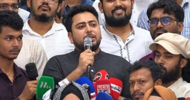আওয়ামী লীগকে ফেরাতে ভারতের সঙ্গে গোপনে আঁতাত করছে সরকার: নাহিদ ইসলাম