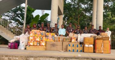 কুমিল্লায় বিজিবির বিশেষ অভিযান: ট্রেন ও সীমান্ত এলাকা থেকে প্রায় ৬১ লাখ টাকার ভারতীয় চোরাচালানী পণ্য ও মাদক জব্দ, আটক ১