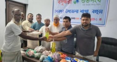 এক মুঠো অন্ন, এক বুক স্বস্তি ​অনাহারী জব্বারের পাশে বসুন্ধরা শুভসংঘ